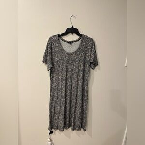 EUC Premise Medallion Printed Above-the-Knee Dress with Scoop Neck Size 1X